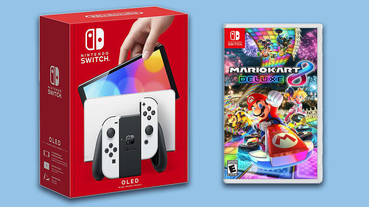 Os assinantes do Walmart + obtêm acesso antecipado a este pacote OLED do Switch com Mario Kart 8 Deluxe
