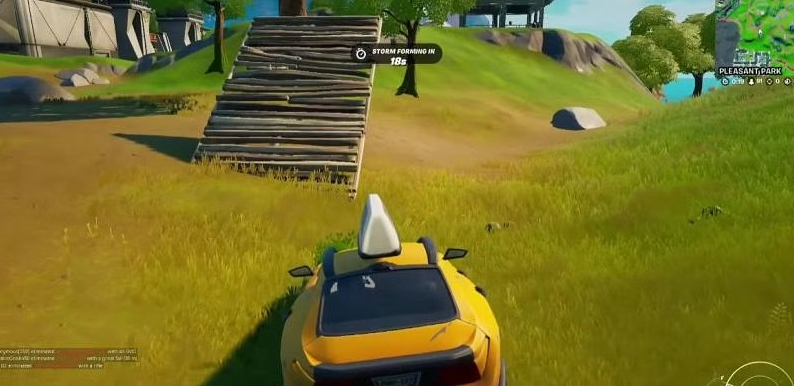 Como usar um carro virado para virá-lo de cabeça para cima no Fortnite