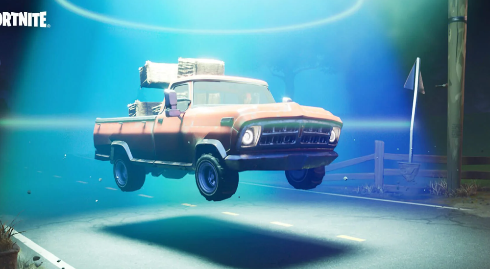 Como usar um carro virado para virá-lo de cabeça para cima no Fortnite