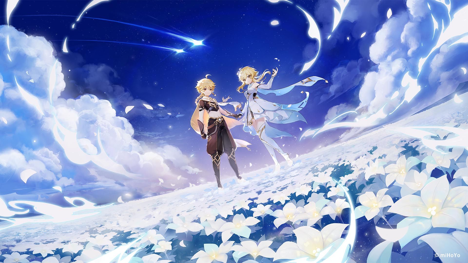 Os irmãos viajantes de Genshin Impact