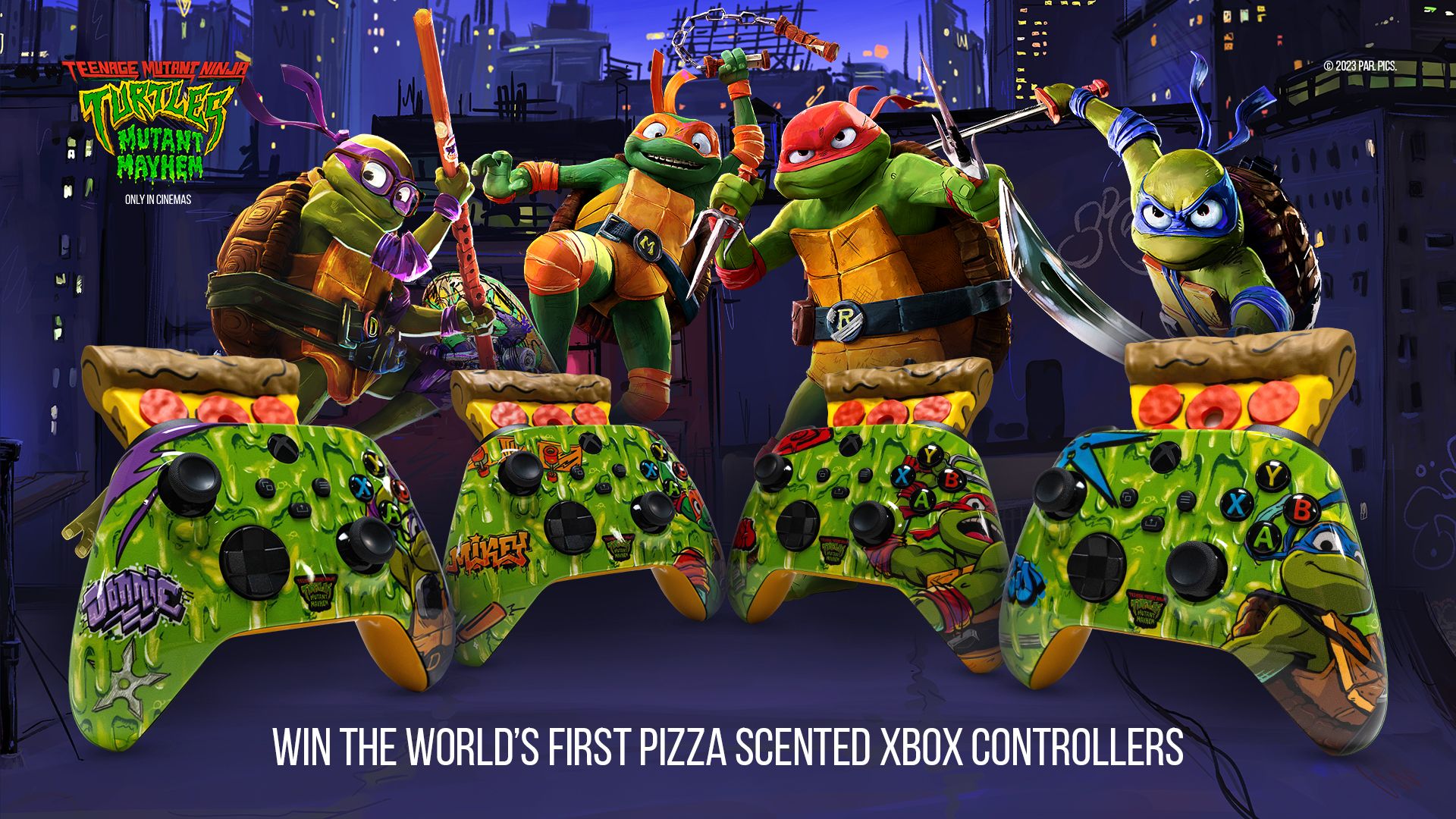 Primeiro Xbox com cheiro de pizza e TMNT: Mutant Mayhem Controller