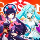 Coroando heróis de impacto Genshin de 4 estrelas no videogame F2P 