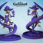 Arquivo 3D Genshin Impact Lisa Figurine・Design de impressão 3D para download・Cultos image-1.jpg 3D file Genshin Impact Lisa Figurine・3D print design to download