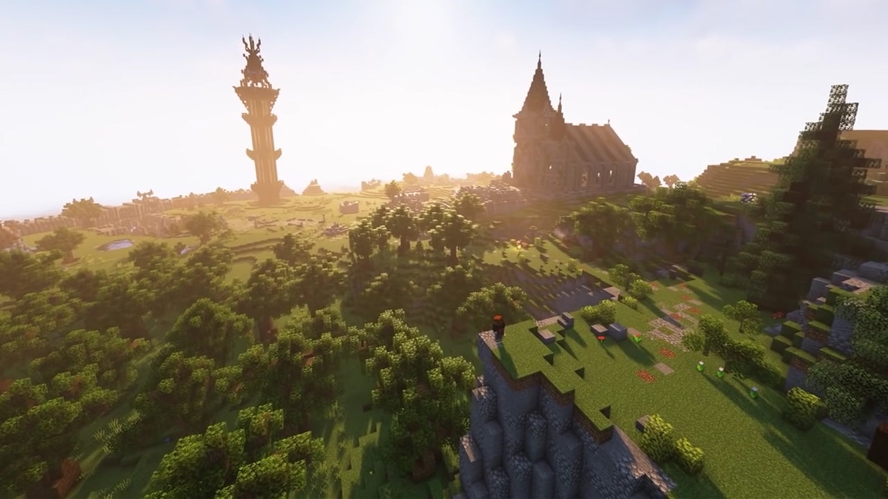 Como um jogador está construindo todo o Breath of the Wild no Minecraft