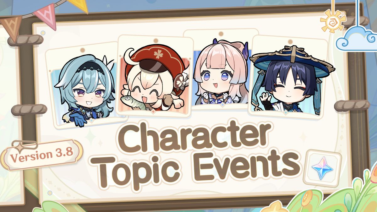 Genshin Impact Version 3.8 Character Topic Event já está disponível