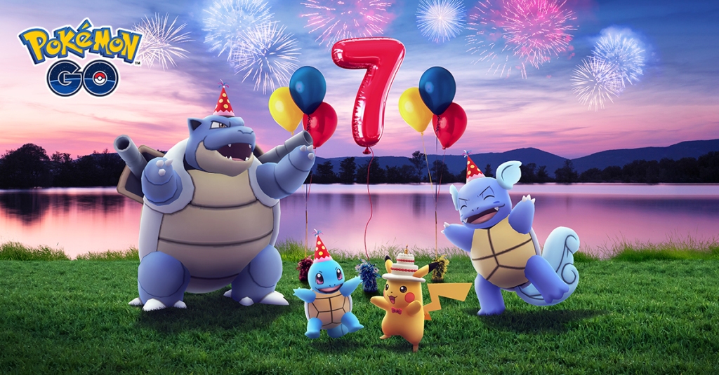 'Pokemon Go' marca 7º aniversário com uma celebração de retorno