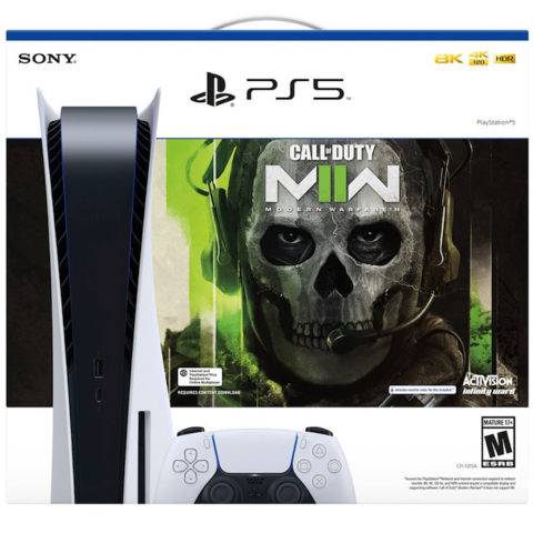 O pacote PS5 com Call of Duty: Modern Warfare II