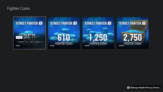 Fighter Coins na loja da PSN