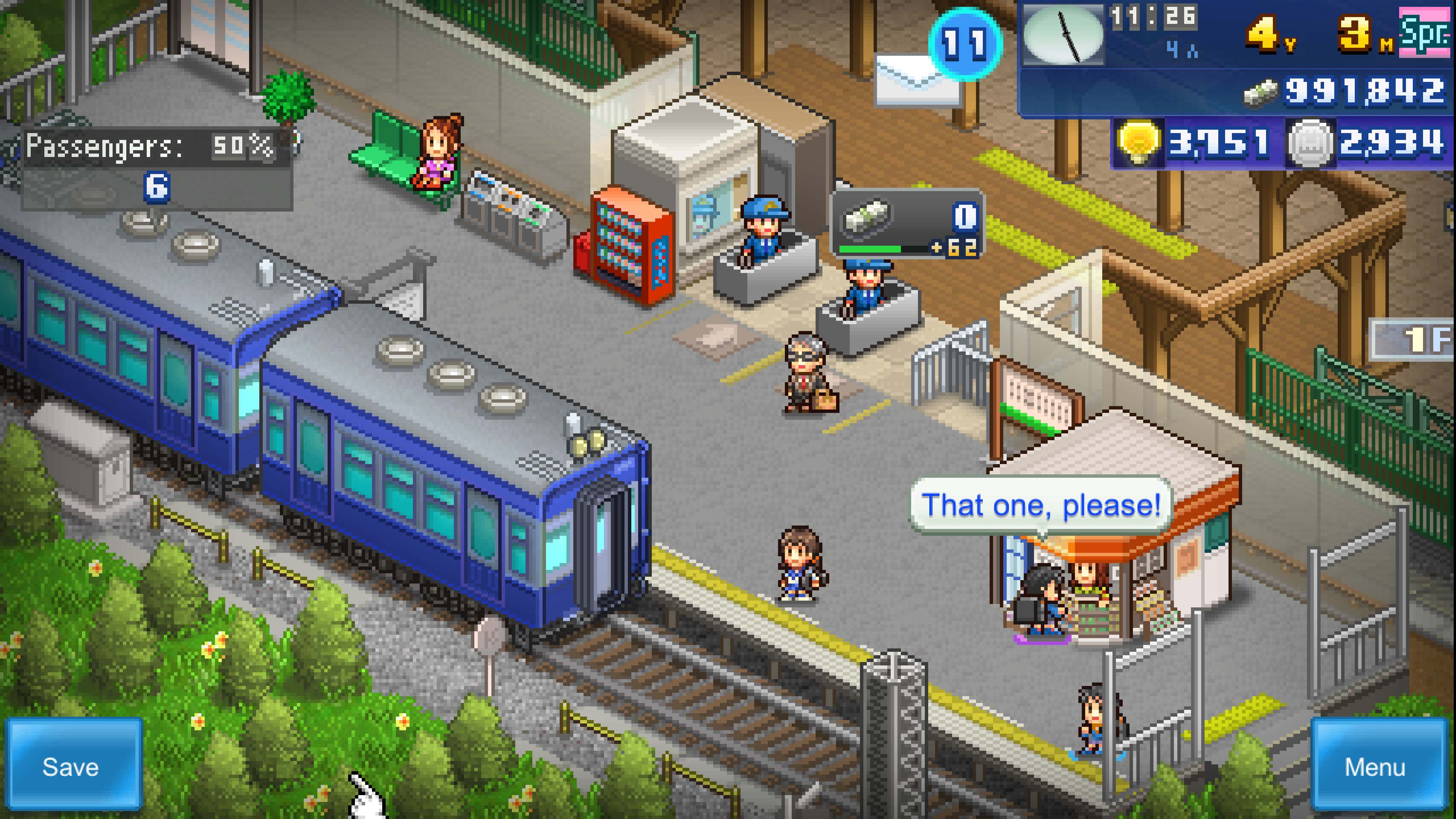 gerente de estação kairosoft