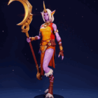 Baixe e imprima o modelo 3D de Soraka do jogo League of Legends no Cults Creo Gaming
