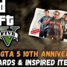 Ganhe recompensas de eventos especiais do 10º aniversário do GTA 5, incluindo skins de armas Creo Gaming