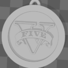 Modelo 3D para download: Medalha GTA V para impressão 3D (alto CTR) Creo Gaming