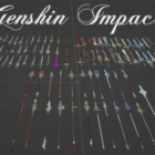 Pacote completo de armas Genshin Impact: Great Sword, Twin Blade, 264 em um pacote no Skyrim Special Edition Nexus Creo Gaming
