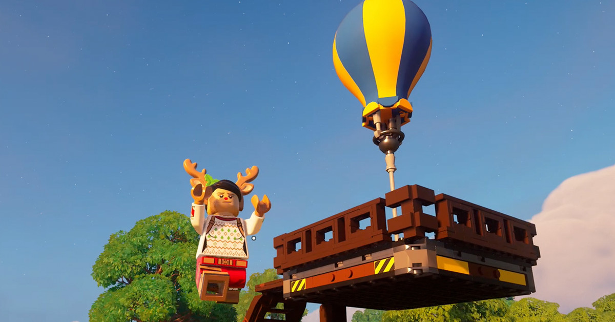 Aprenda como viajar rapidamente em LEGO Fortnite 1 Balão LEGO Fortnite