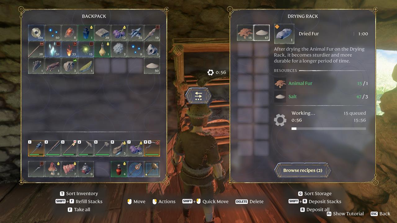 Use o rack de lavanderia para fabricar pele seca.