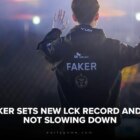 Prodigy Faker quebra novo recorde da LCK Creo Gaming