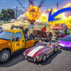 Uma explosão de carros aleatórios com Rockstar no GTA 5 online! Creo Gaming
