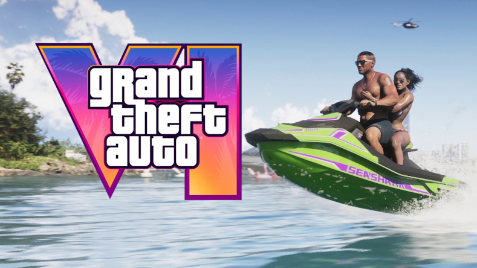 jason and lucia on a jet ski in GTA 6