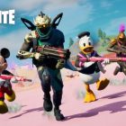 Fortnite and Disney characters running