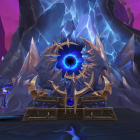 WoW: O novo patch chega com um método de engrenagem intrigante, mas... quem é esse aliado? The voidforge in World of Warcraft, a strange arcane forge used to upgrade gear.