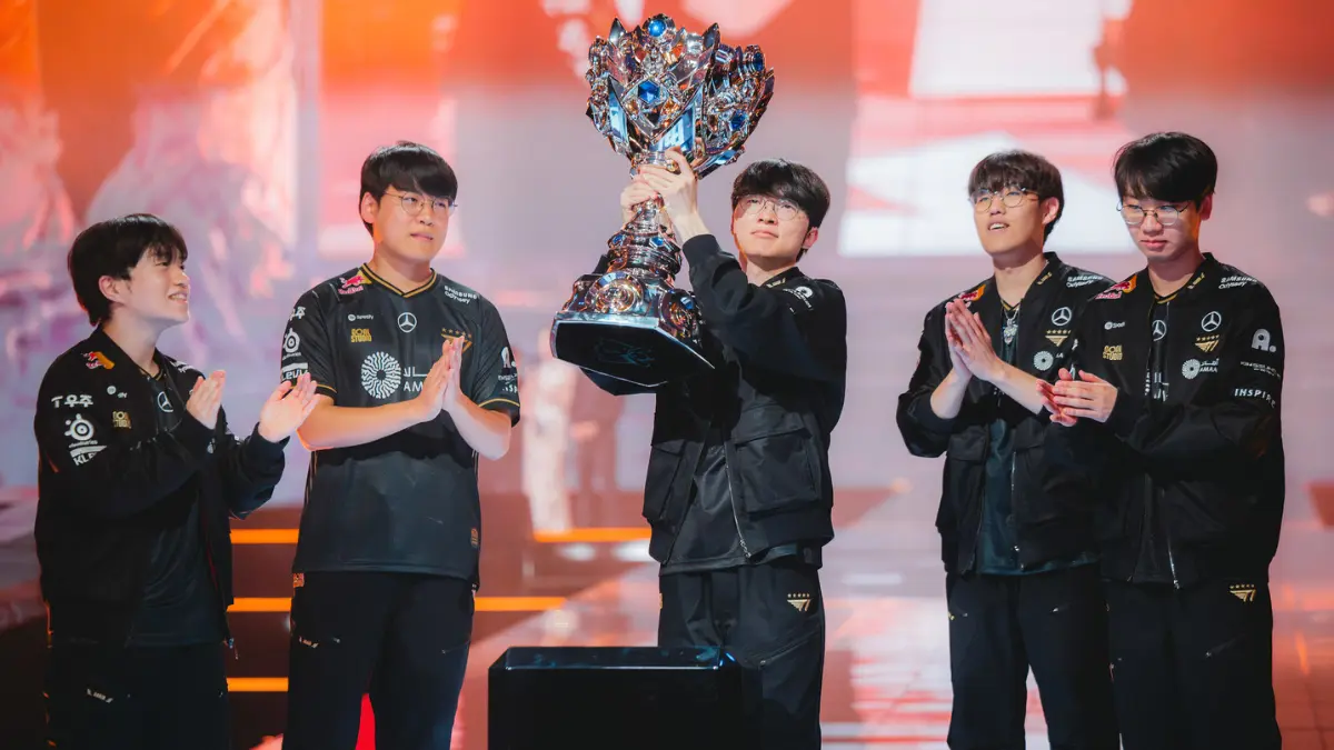 T1 Faker at Worlds 2025