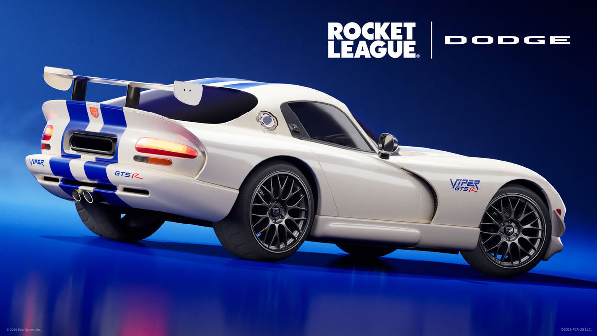 Dodge Viper GTS-R chega em Fortnite e Rocket League: uma colaboração inesperada que reacende a paixão dos fãs.